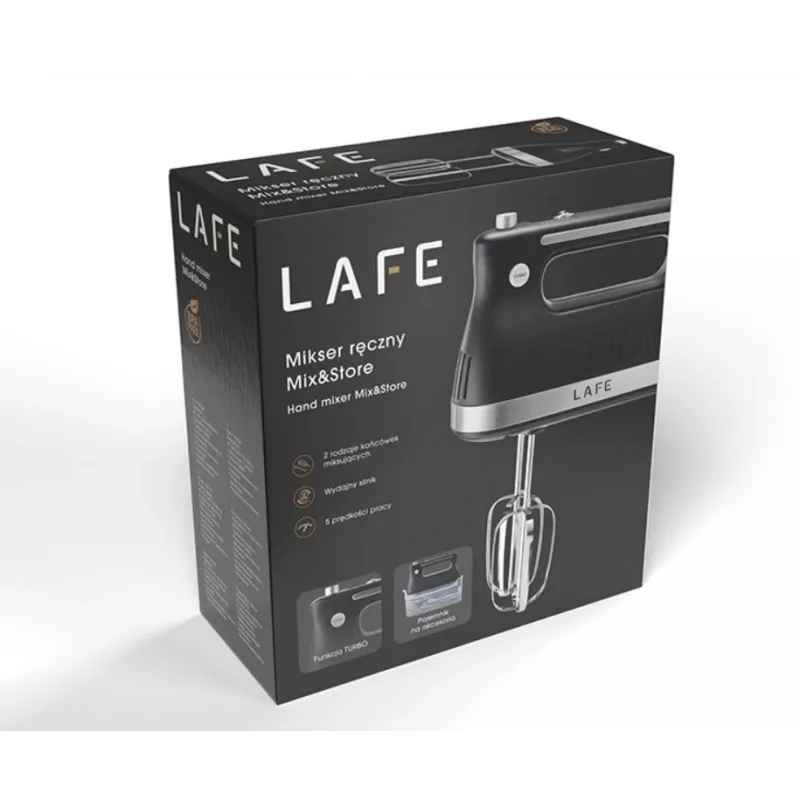 Hand Mixer LAFE MIX & STORE 500 W Black MB_LAFMIX47473