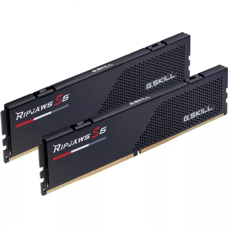 DIMM 64 GB DDR5-6000 (2x 32 GB) Dual-Kit, Memory black, F5-6000J3238G32GX2-RS5K, Ripjaws S5, INTEL XMP