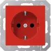 Outlet Box Jung A 1520 BF RT Type F, red — mounting box for flush sockets