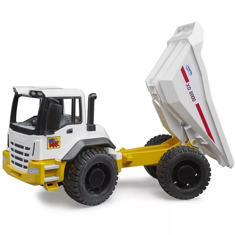 Toy dumper truck BRUDER ROADMAX model 03470 – children's construction vehicle, rugged plastic, movable bed