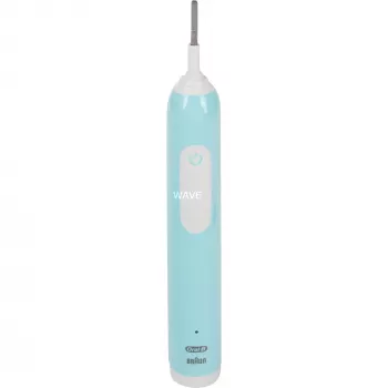 Oral-B Pro 1 Cross Action Caribbean Blue mit Reiseetui, Elektrische Zahnbürste blau