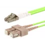 LOGON InfiniBand/fibre optic cable 1 m OM5 LC–SC, 50 µm, full duplex, light green