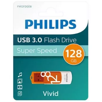 Philips FM12FD00B USB flash drive 128 GB USB Type-A 3.2 Gen 1 (3.1 Gen 1) Orange, White