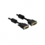 DVI-I Cable DeLOCK 83108 3m Black