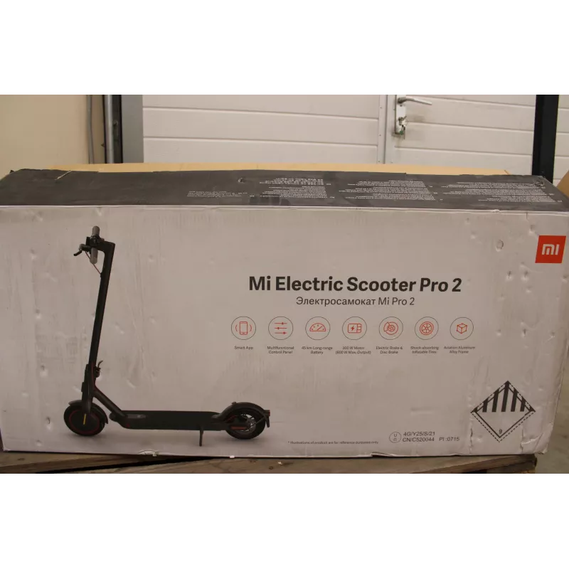 SALE OUT. Xiaomi Mi Electric Scooter Pro 2 (Black) | SALE OUT. Xiaomi Mi Electric Scooter Pro 2 | 600 W | 25 km/h | 3 month(s) | Black | USED, SCRATCHED, DIRTY, SMALL CRACK BEHIND 