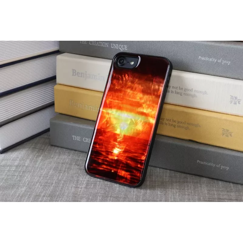 Protective phone case iKins for Apple iPhone 8 / 7 — Sunset Black
