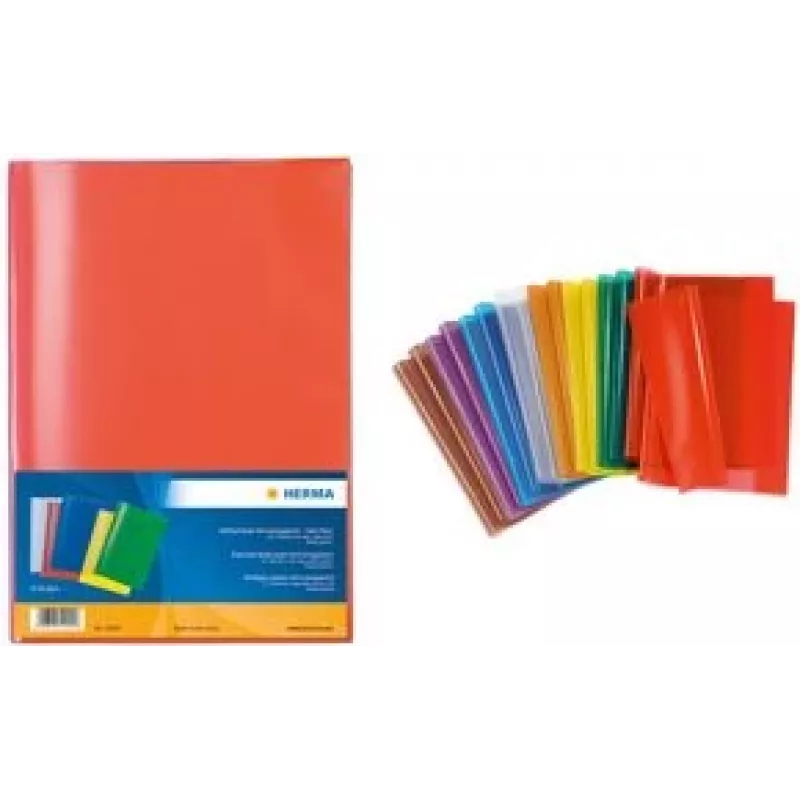 Staple Protectors Herma 7484 A5 transparent-orange, 25 pieces
