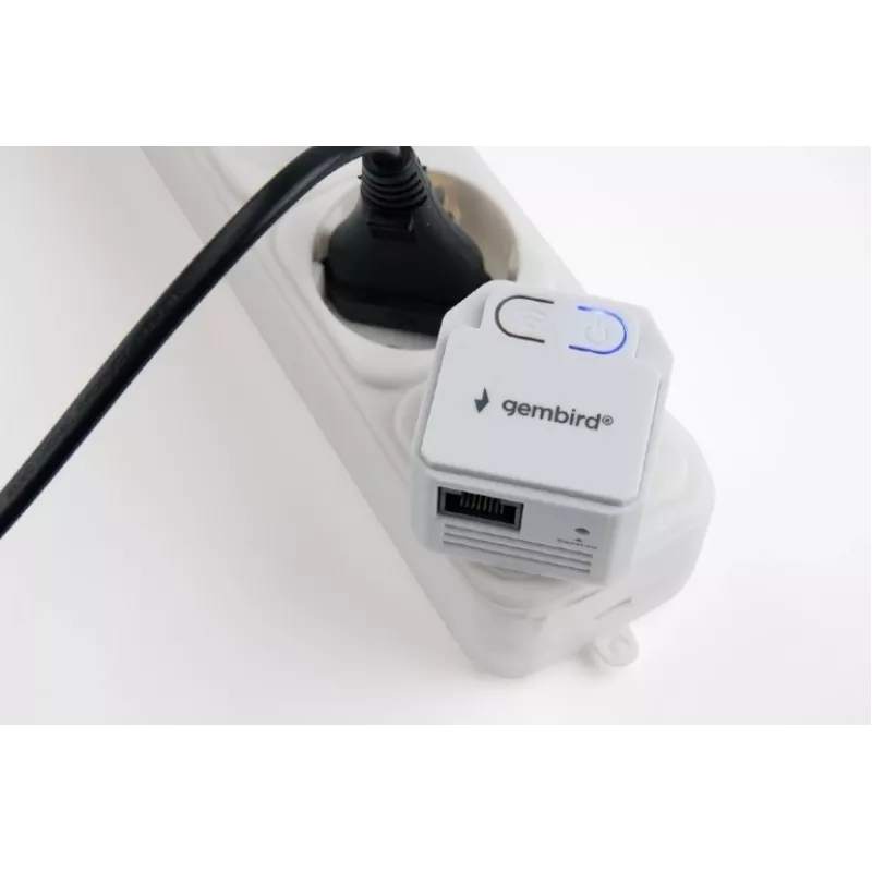 Network repeater Gembird WNP-RP300-03, 300 Mbps, 2.4 GHz, 3 dBi internal antenna, 1x RJ-45