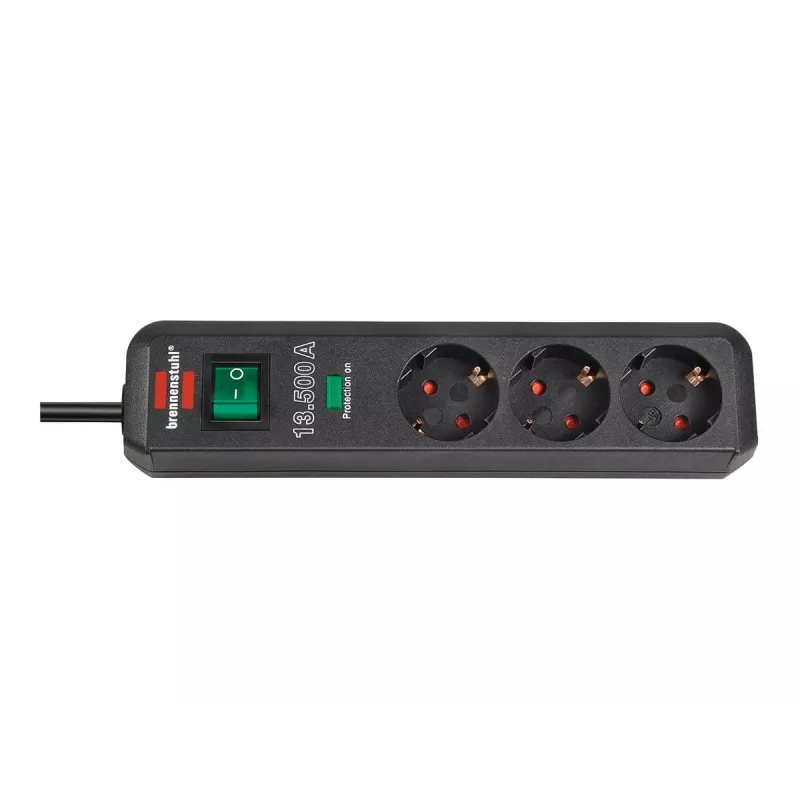 Brennenstuhl Eco-Line - Surge Protection - output connectors: 3 - Anthracite (1158810315)