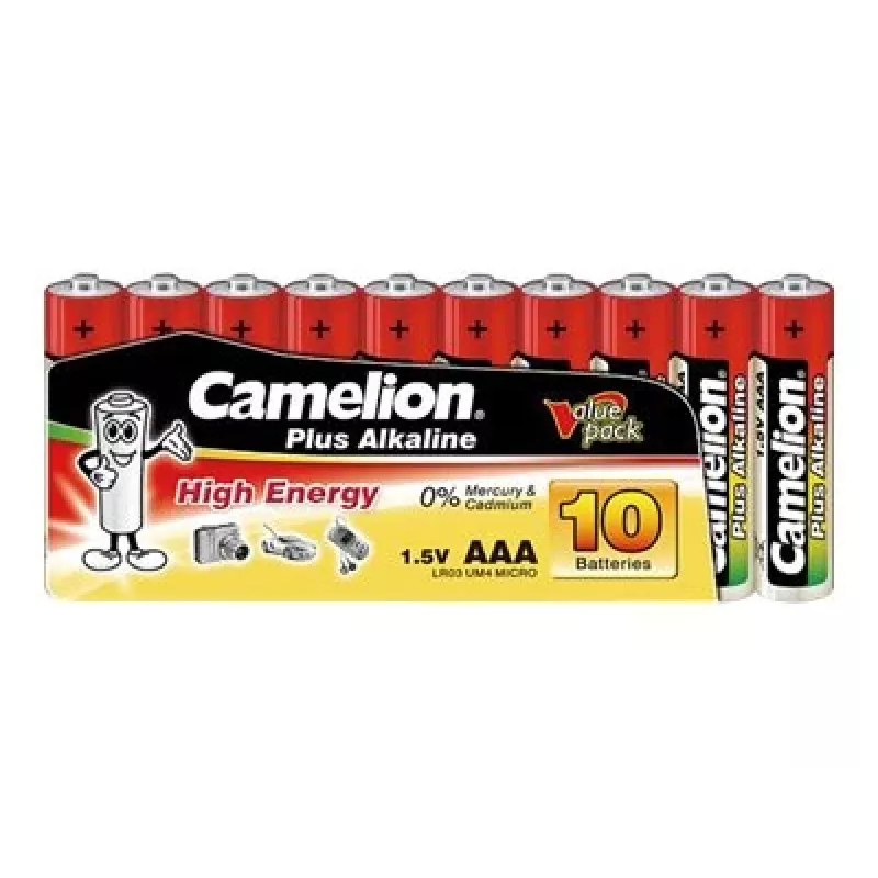 Alkaline AAA batteries CAMELION LR03 1170 mAh — pack of 200