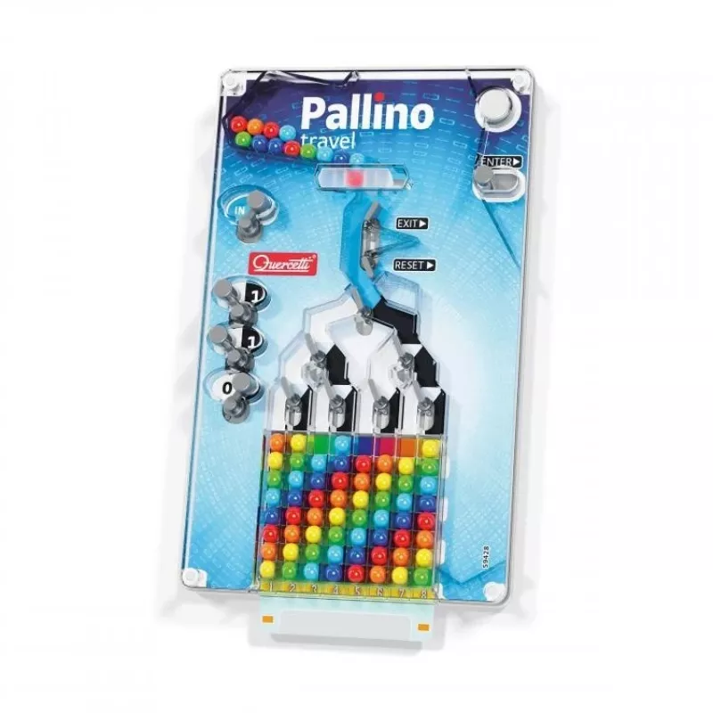 Educational Mosaic Toy QUERCETTI Mosaici Pallino Coding Travel Version 1006 — portable pegboard coding set