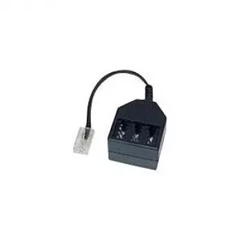 Helos - Telefonadapter - RJ-11 (M) to TAE-NFN (W) - 10 cm - Black
