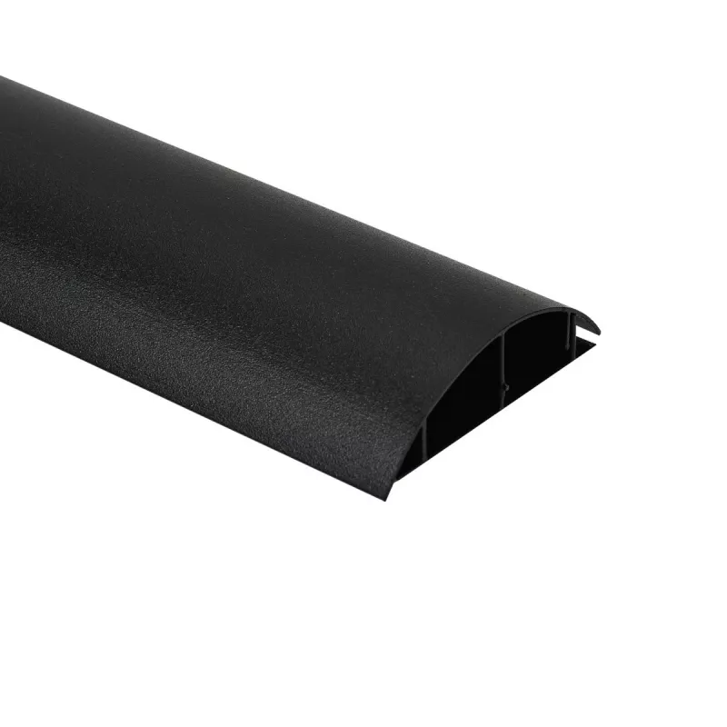 Cover strip aluminum MACLEAN MC-814 B black — cable organizer trim
