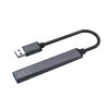 USB hub SAVIO AK-70, 7-port USB 3.0, 4 usable ports, USB Type-A host, 5 Gbit/s transfer, warranty 2 years