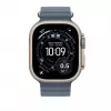 49mm Anchor Blue Ocean Band Extension - Natural Titanium Finish