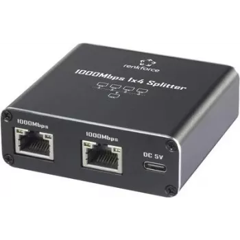 Renkforce RF-GES-400 Network Switch RJ45 4 Port USB-Power Supply (RF-6739680)