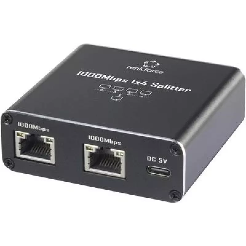 Renkforce RF-GES-400 Network Switch RJ45 4 Port USB-Power Supply (RF-6739680)