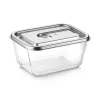 Caso Glass Vacuum Container with Plastic Lid | VacuBoxx Stainless Steel XL | Transparent