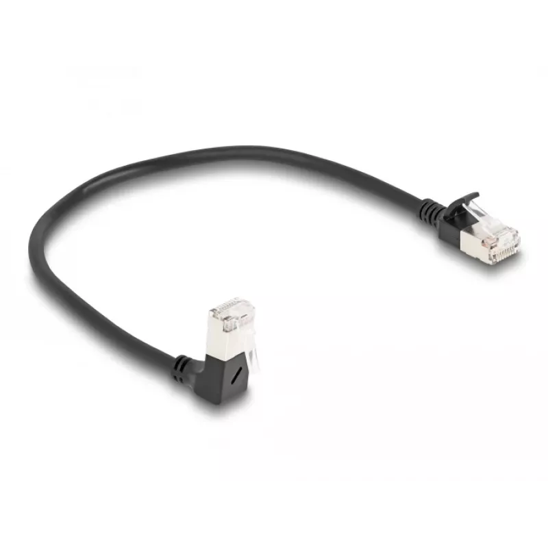 Network Cable DeLOCK RJ45 Cat.6A 0.25m Black
