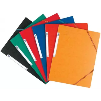 ELBA Boston Corner Elastic Folder, A4, Assorted, Card 0.5mm, with Labelling Tab - 10 Pack (120515.20)