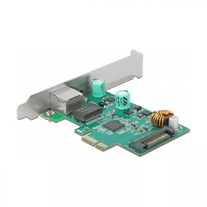 PCI Express x1 Card DeLOCK RTL8125 2.5 Gigabit LAN PoE+