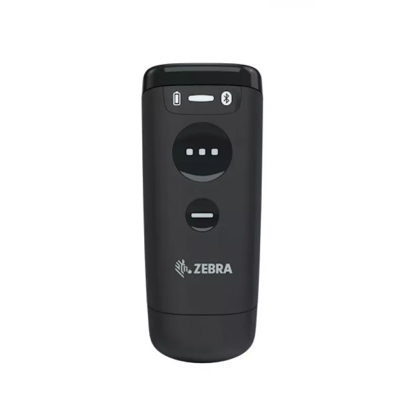 Handheld barcode reader Zebra CS60 1D/2D LED Wireless IP65 Black, Bluetooth/USB, 100 m range, 83 g