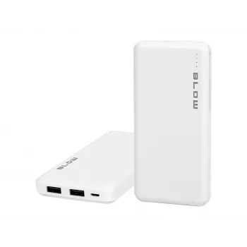 Portable charger power bank BLOW PB10A 10000mAh (37Wh), 2x USB-A outputs, 22.5W total, Micro‑USB input, polymer battery