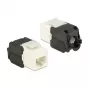 Keystone module DELOCK 86266, RJ-45 to LSA, black/white, 16×37.8×22.5 mm