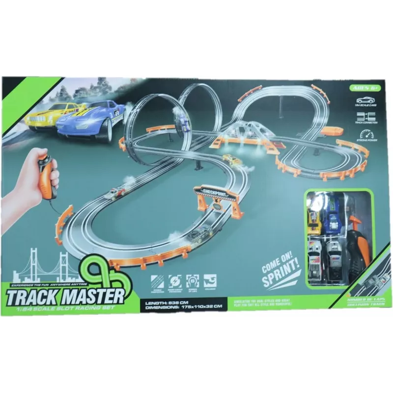 Race track with 2 loops length 838 cm
