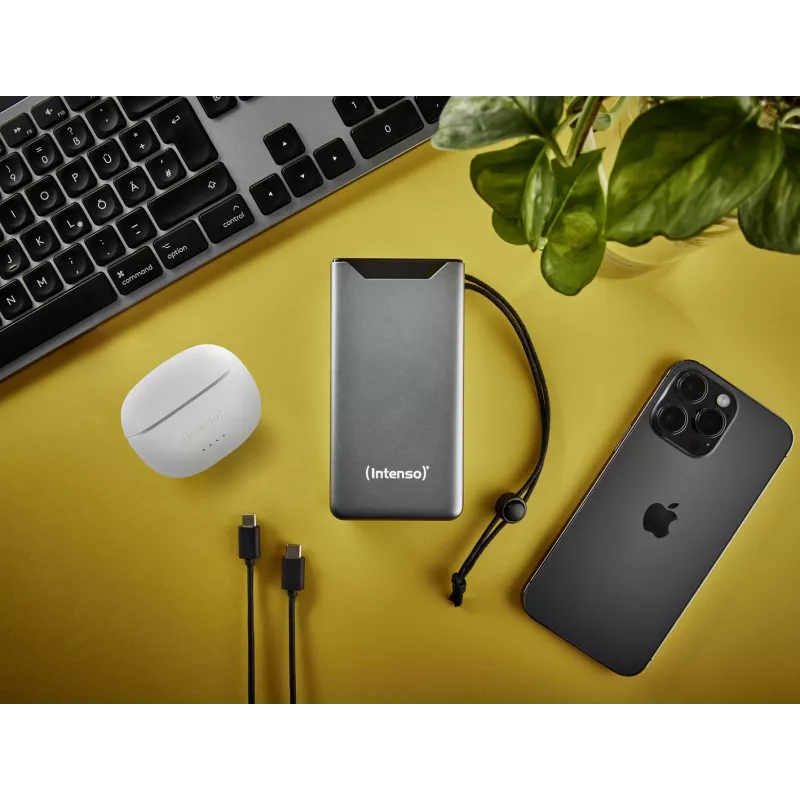 Power bank INTENSO 7332054 — 20000 mAh, PD 3.0 & QC 3.0, 20 W, USB-A + USB-C, grey