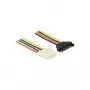 Internal power cable DeLOCK 60140 1 m SATA 15-pin Molex 4-pin