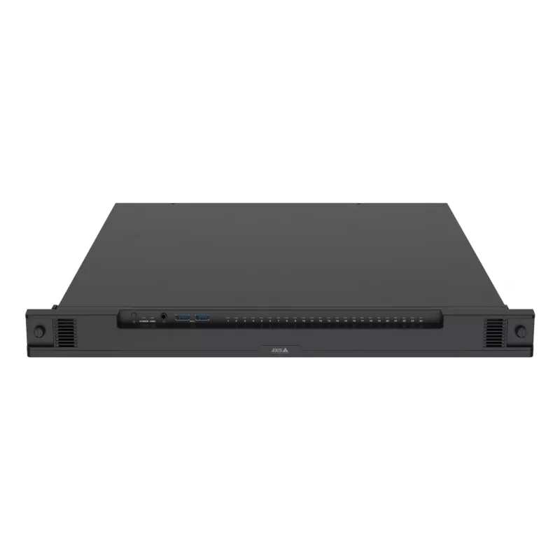 Network Video Recorder AXIS S2224 Mk II 24-channel, 48-ch playback, 7680×4320, 6 TB HDD, 256 GB SSD, RAID 0/1/10, 1U, Black