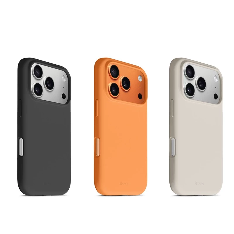Protective MagSafe case Crong for iPhone 17 Pro — orange