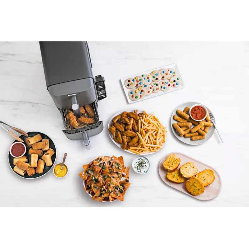 Ninja Double Stack XL Air Fryer 2 compartments with temperature probe SmartCook 9 5 L SL451EU