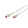 DIGITUS Professional - Patch-Cable - RJ-45 (M) to RJ-45 (M) - 10,0m - SFTP - CAT 6 - IEEE 802,3 - Halogen-Free, Moulded, Snagless - White (DK-1644-100/WH)