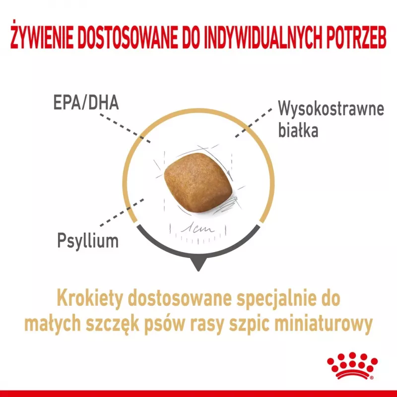 Dry dog food Royal Canin Pomeranian Adult 3 kg — small-breed formula for adult Pomeranians