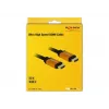 DeLOCK - HDMI-Cable - HDMI (M) to HDMI (M) - 50 cm - Triple Insulation - Black, Gold - 8K Support