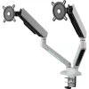 Universal Gaming Dual Monitor Arm (DM8220), Monitor Mount White, RGB