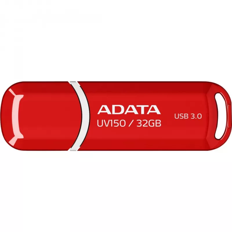 USB flash drive ADATA DashDrive UV150 32GB, USB Type-A 3.2 Gen 1, red, cap design