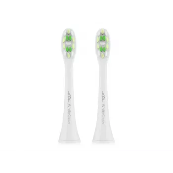 Toothbrush replacement heads ETA WhiteClean 2 pcs — green/white, soft bristles, compatible with ETA models