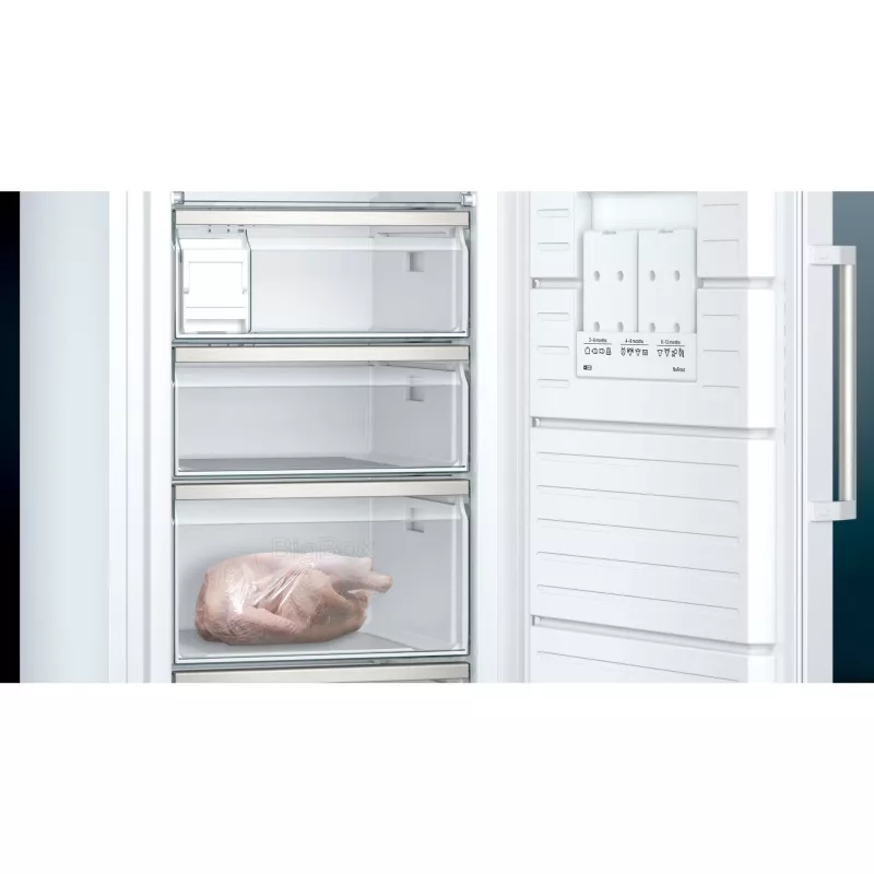 Siemens iQ500 GS58NAWCV freezer Upright freezer Freestanding 366 L White