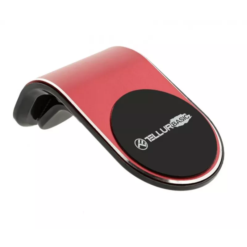Car phone holder Tellur MCM7 magnetic air vent mount, red