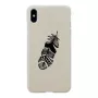 Smartphone case man and wood for iPhone XS Max — Indian White