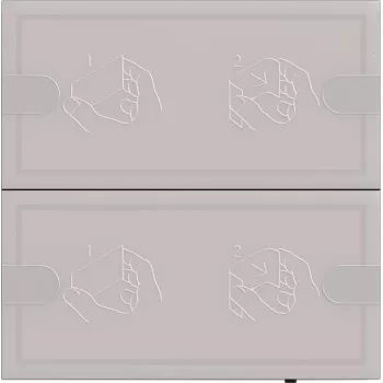 Wall control touch sensor Gira KNX Tastsensor 4 Komf. 2f TS4 anthr. — KNX touch sensor, 4-button, anthracite