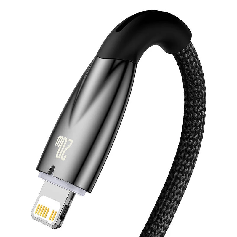 USB-C to Lightning Cable Baseus Glimmer 20W, 2 m — Fast Charging and Data Sync