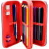 Pencil case Kids Euroswan 2-zipper with accessories Spiderman red-blue