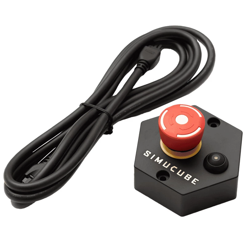 Button Simucube Premium Torque off button, Black/Red, 120×120×70 mm