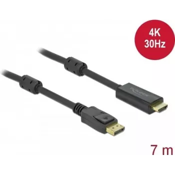 Passive DisplayPort 1.2 to HDMI Cable DeLOCK 85961 4K 30 Hz 7 m