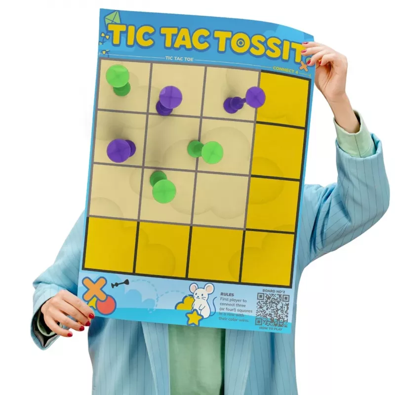 TOSSIT target board – Target & Tic-Tac-Toe