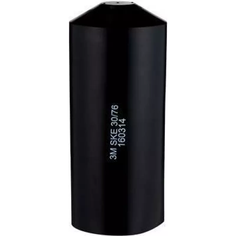 3M SKE 30/76, Heat shrink tube, Black, 9 cm, 7.6 cm, 1 pc(s), 120 °C